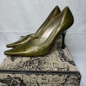 BCB Girls Green Leather Heel Size 7.5B